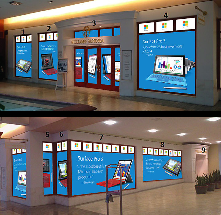 Microsoft Store Window Clings